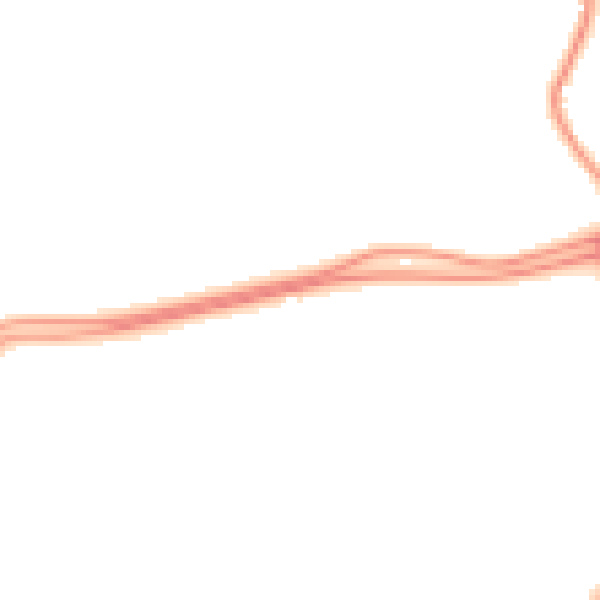 Night-time road noise heatmap for GU4 7RH