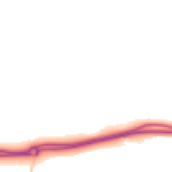 Daytime road noise heatmap for GU4 7RQ