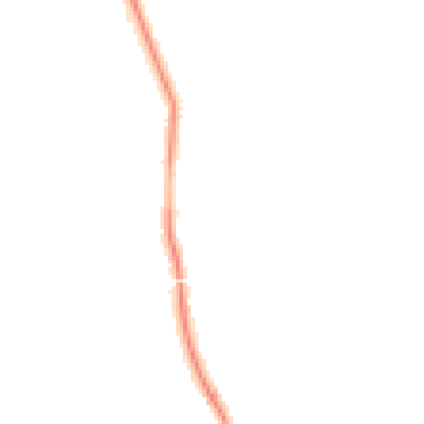 Night-time road noise heatmap for GU4 7TN