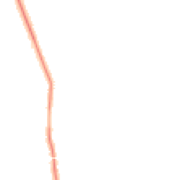 Night-time road noise heatmap for GU4 7UL