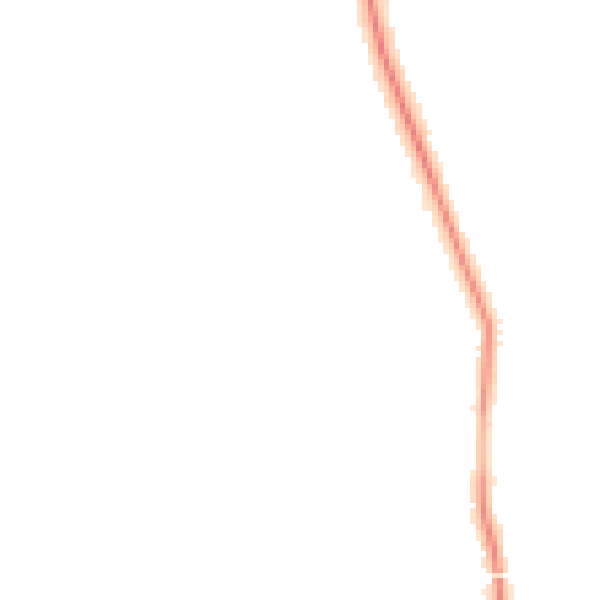 Night-time road noise heatmap for GU4 7UN