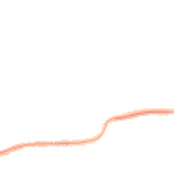 Night-time road noise heatmap for GU4 8BF