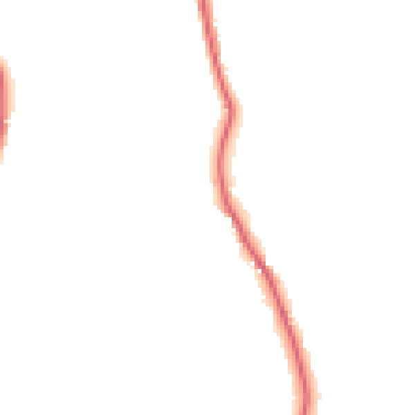 Night-time road noise heatmap for GU4 8BP