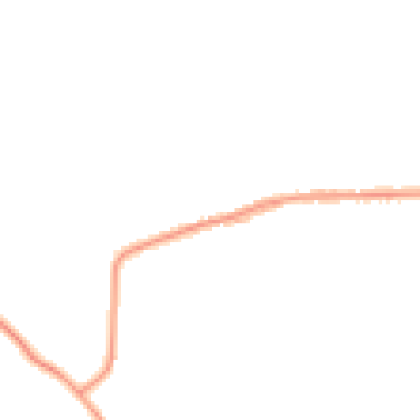 Night-time road noise heatmap for GU4 8LL
