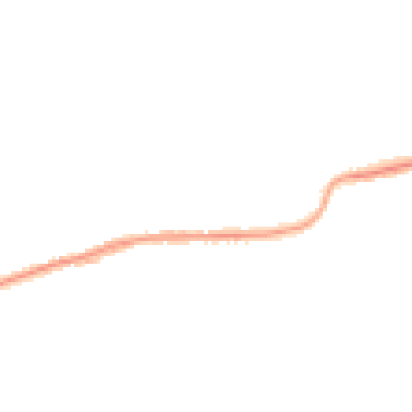 Night-time road noise heatmap for GU4 8LQ