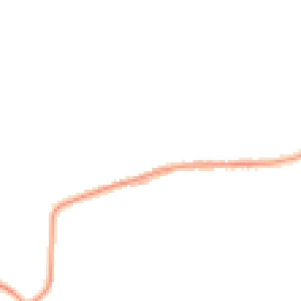 Night-time road noise heatmap for GU4 8LT