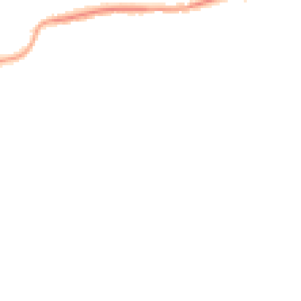 Night-time road noise heatmap for GU4 8QR
