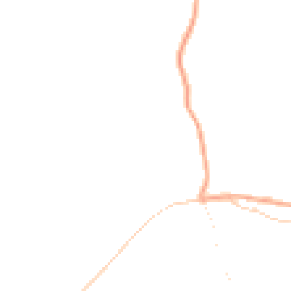 Daytime road noise heatmap for GU4 8QS
