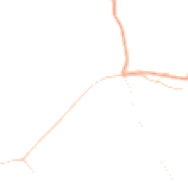 Daytime road noise heatmap for GU4 8QX