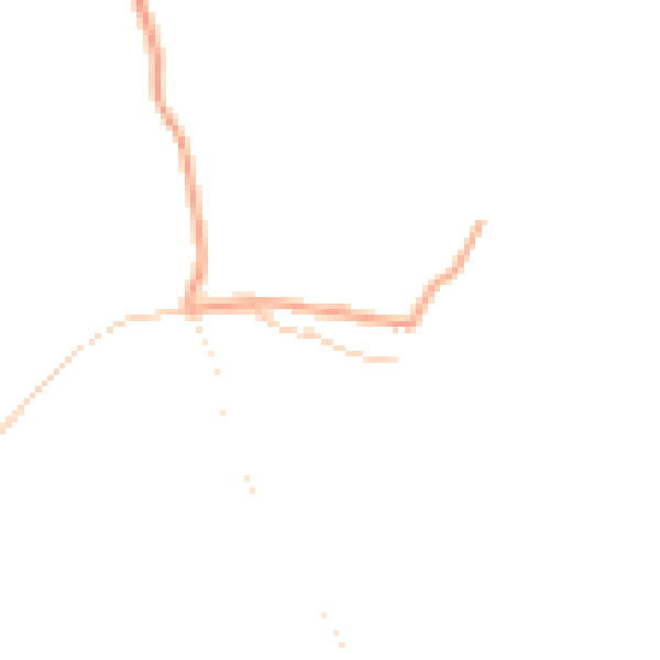 Daytime road noise heatmap for GU4 8RB