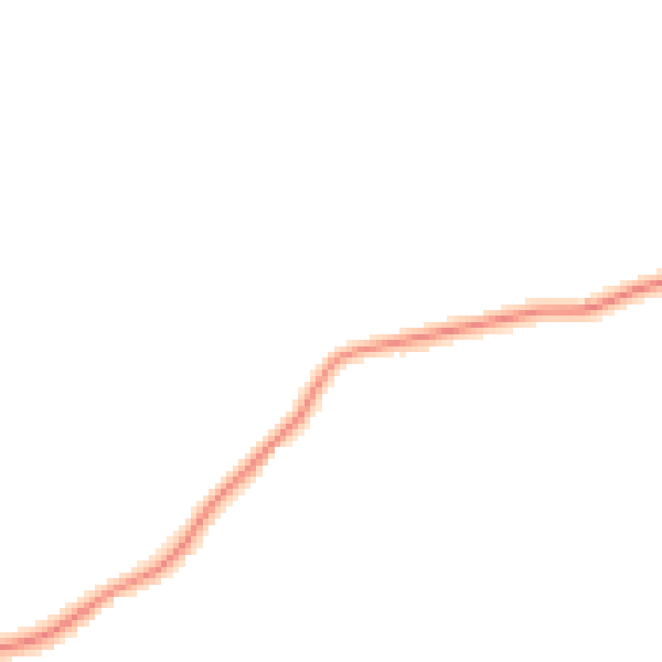 Night-time road noise heatmap for GU4 8RW
