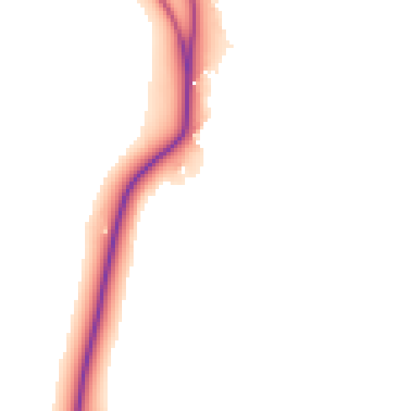 Daytime road noise heatmap for GU4 8SH
