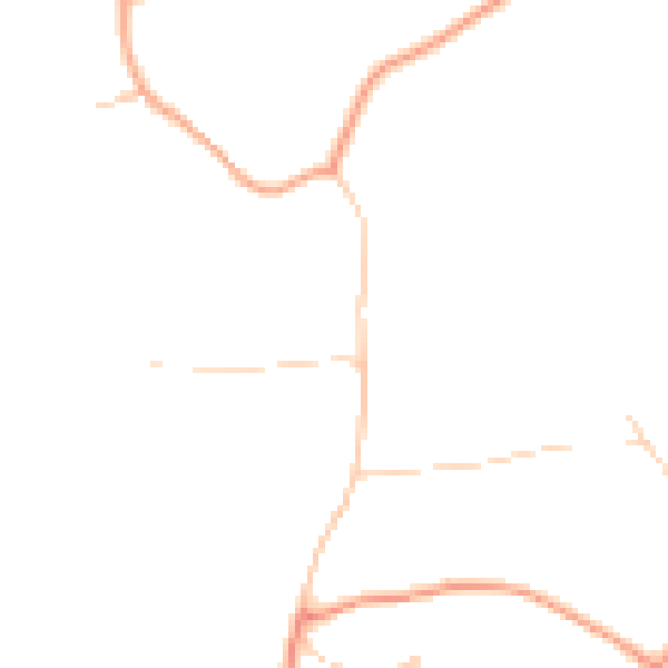 Daytime road noise heatmap for GU5 0BU