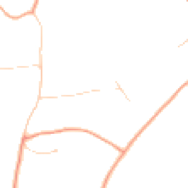 Daytime road noise heatmap for GU5 0BX