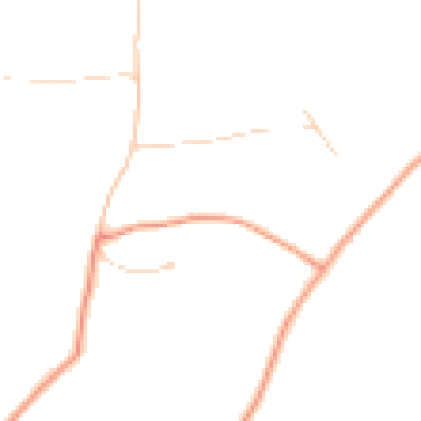 Daytime road noise heatmap for GU5 0BY