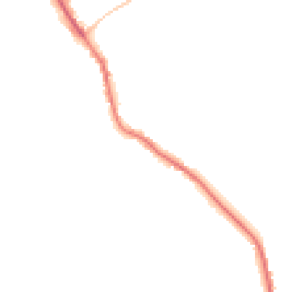 Night-time road noise heatmap for GU5 0HR