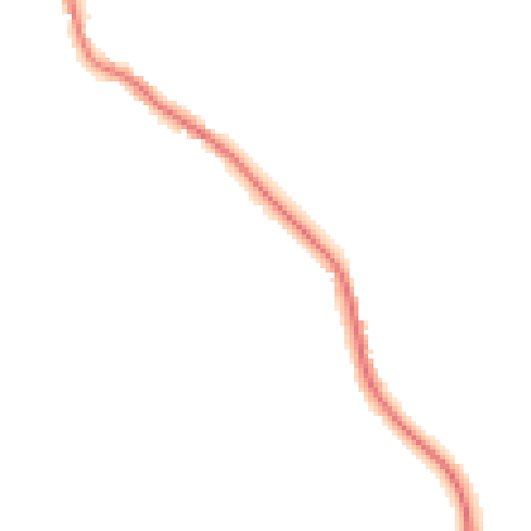 Night-time road noise heatmap for GU5 0HZ