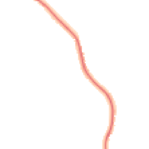 Night-time road noise heatmap for GU5 0JE