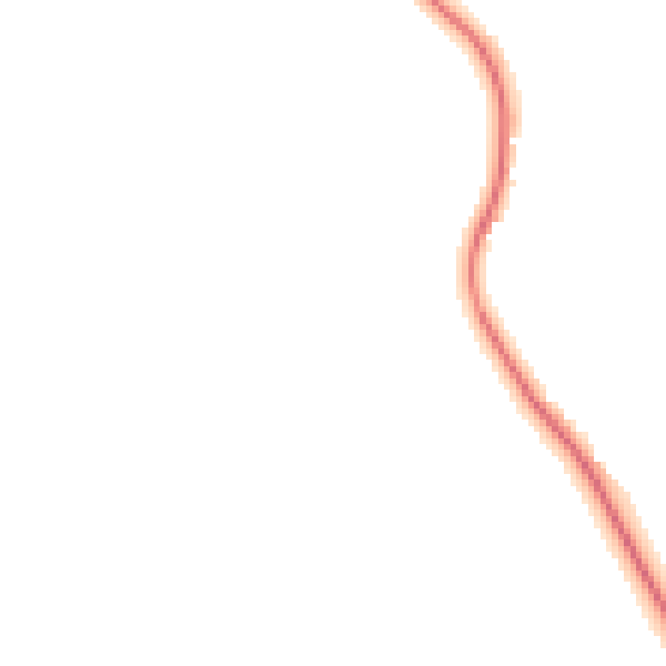 Night-time road noise heatmap for GU5 0LD