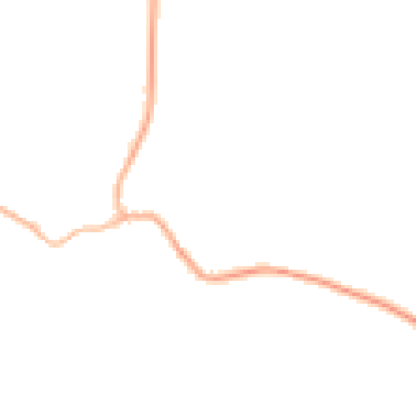 Night-time road noise heatmap for GU5 0RX