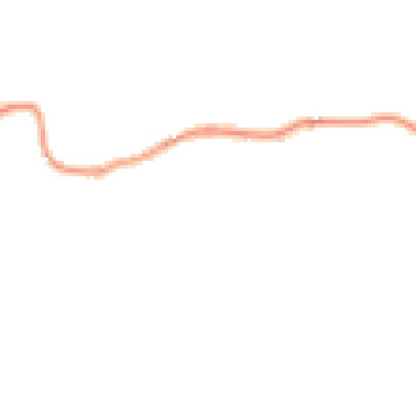 Night-time road noise heatmap for GU5 9AL