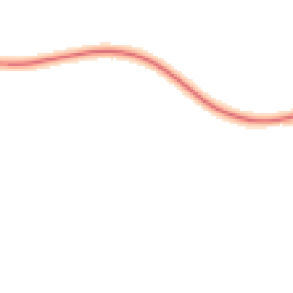 Night-time road noise heatmap for GU5 9BT