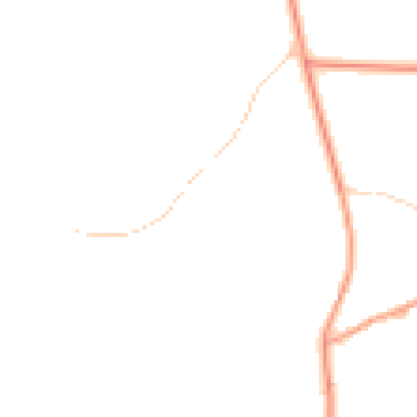 Daytime road noise heatmap for GU5 9DB