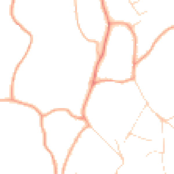 Daytime road noise heatmap for GU5 9DT