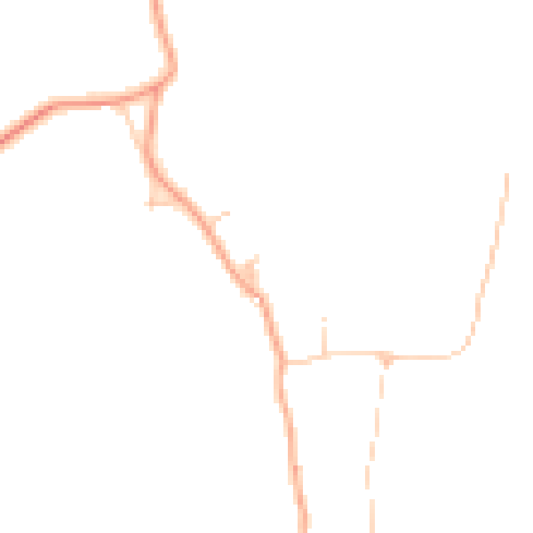 Daytime road noise heatmap for GU5 9ED