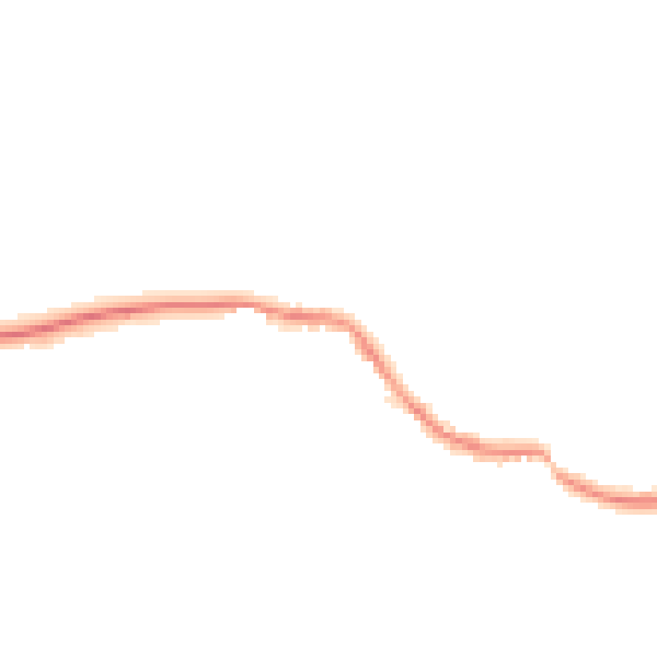Night-time road noise heatmap for GU5 9LF