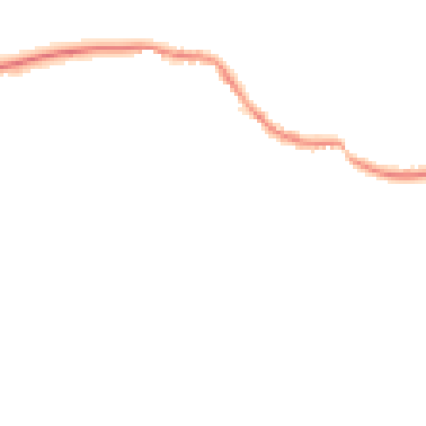 Night-time road noise heatmap for GU5 9LN