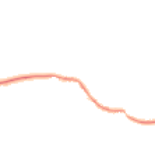 Night-time road noise heatmap for GU5 9LQ