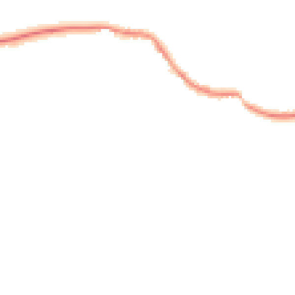 Night-time road noise heatmap for GU5 9LW