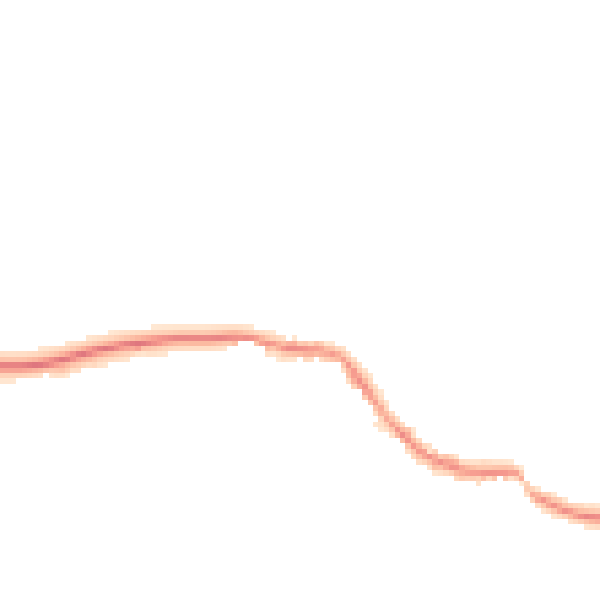 Night-time road noise heatmap for GU5 9ND