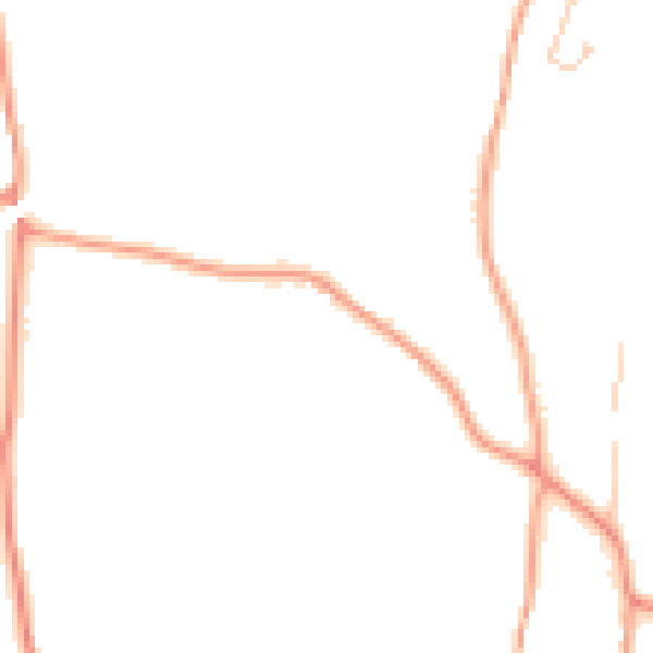 Daytime road noise heatmap for GU5 9QQ