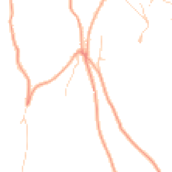 Daytime road noise heatmap for GU5 9RP