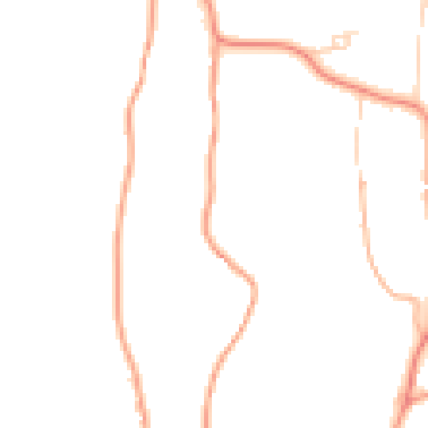 Daytime road noise heatmap for GU5 9RT