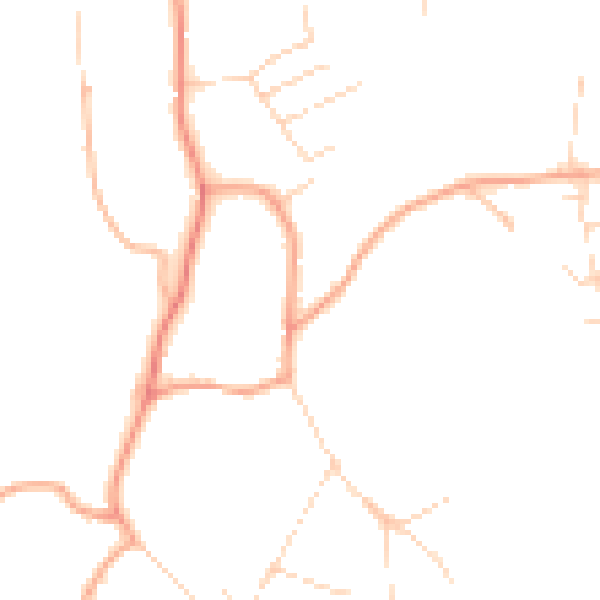 Daytime road noise heatmap for GU5 9SW