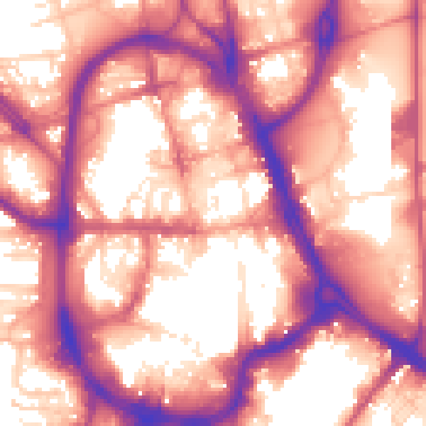 Daytime road noise heatmap for HD1 1BX