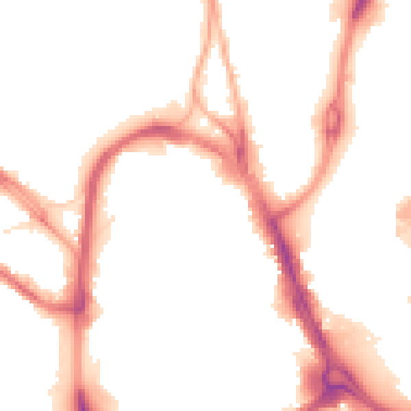 Night-time road noise heatmap for HD1 1EB