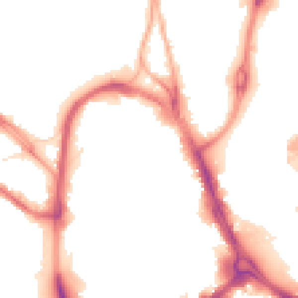 Night-time road noise heatmap for HD1 1EG