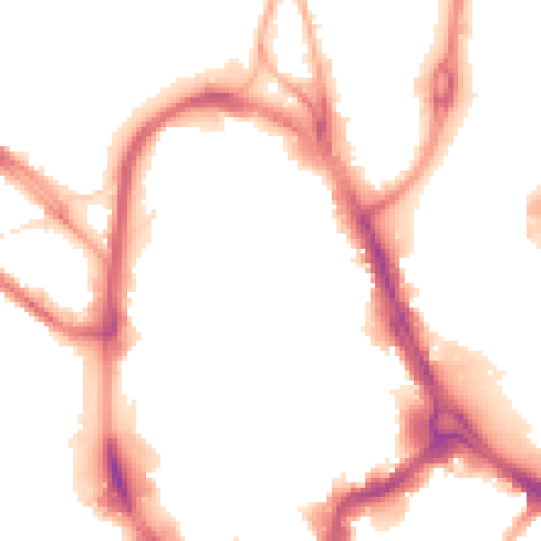 Night-time road noise heatmap for HD1 1ER