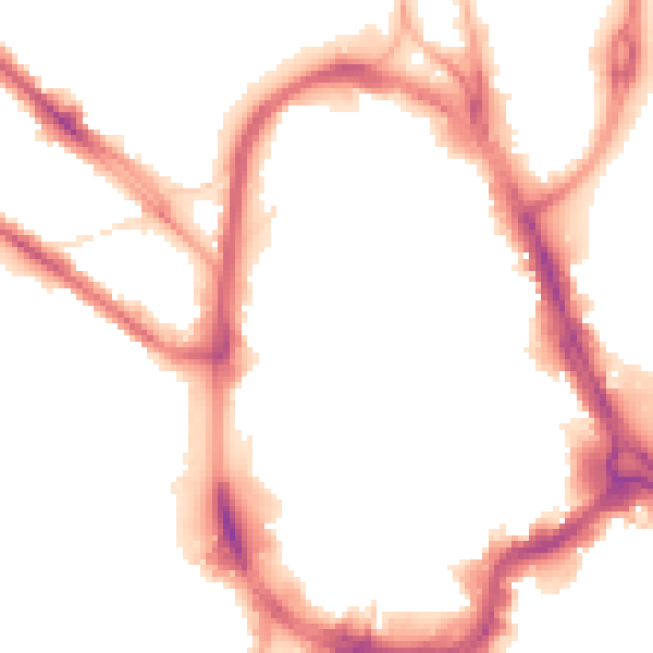 Night-time road noise heatmap for HD1 1JF