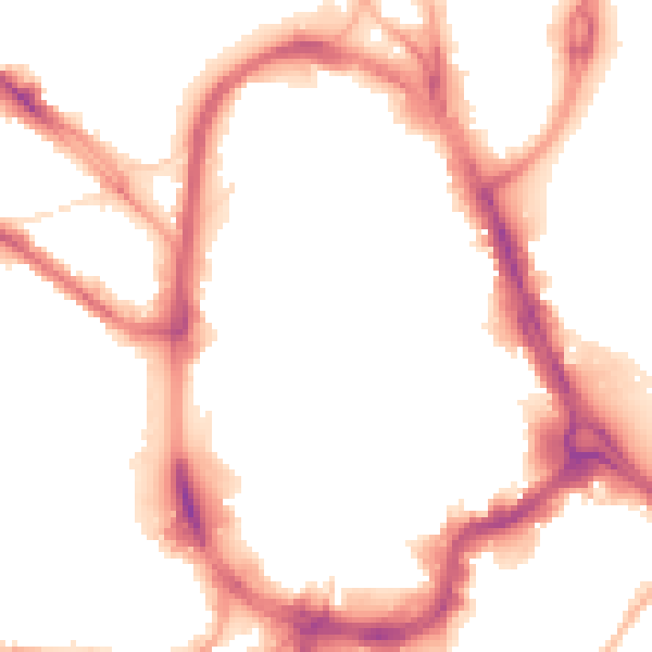 Night-time road noise heatmap for HD1 1NU