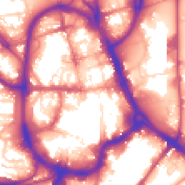 Daytime road noise heatmap for HD1 1QH