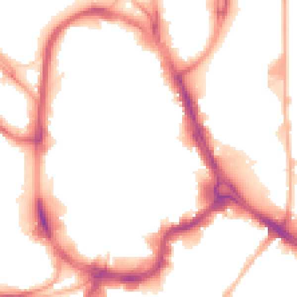 Night-time road noise heatmap for HD1 1QH