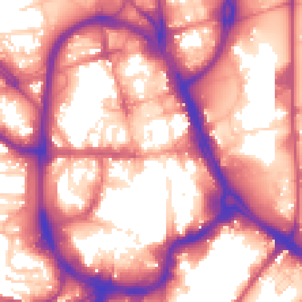 Daytime road noise heatmap for HD1 1QS