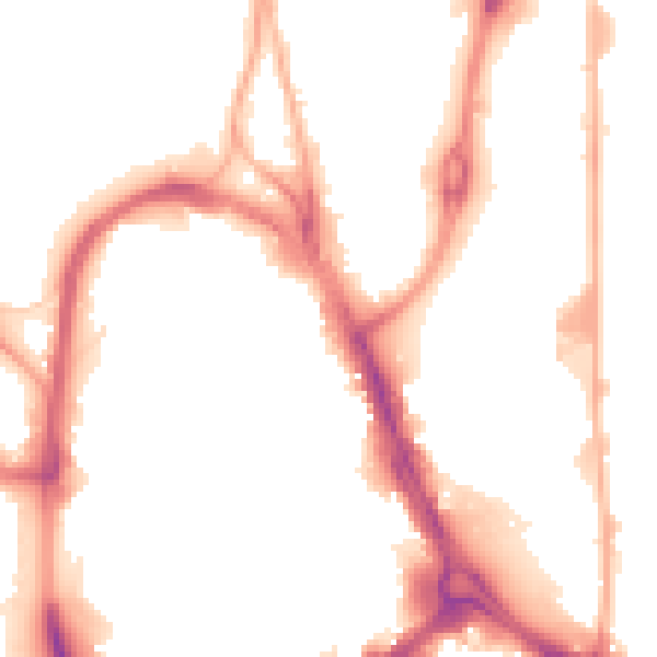 Night-time road noise heatmap for HD1 1RL