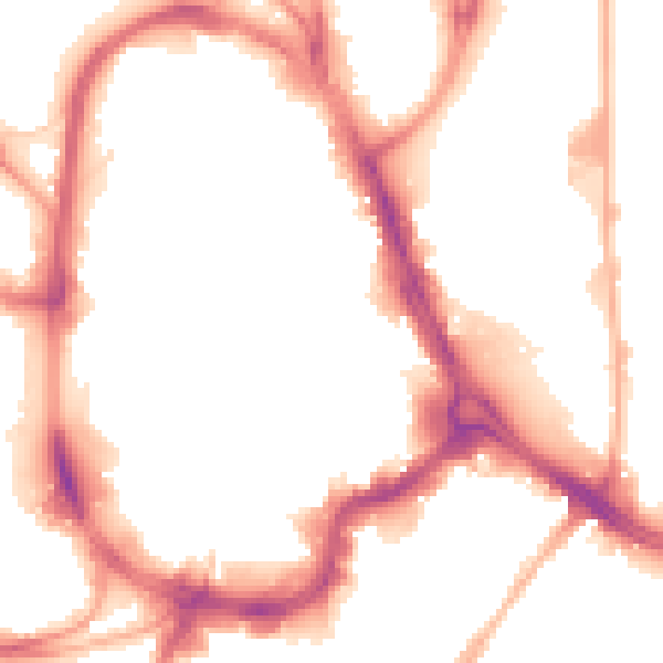 Night-time road noise heatmap for HD1 2PT
