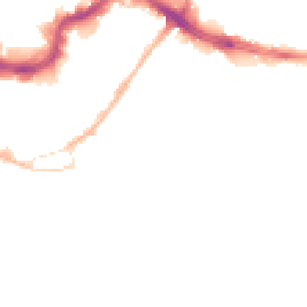 Night-time road noise heatmap for HD1 3AP